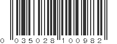 UPC 035028100982