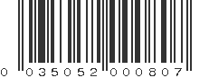 UPC 035052000807