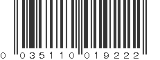 UPC 035110019222