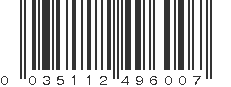 UPC 035112496007