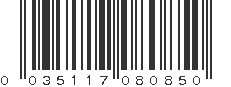 UPC 035117080850