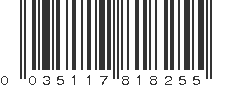 UPC 035117818255