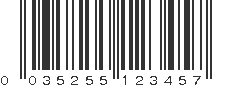 UPC 035255123457