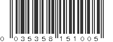 UPC 035358151005