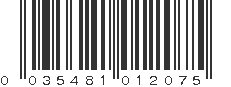 UPC 035481012075