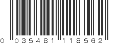 UPC 035481118562