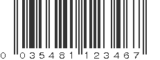 UPC 035481123467