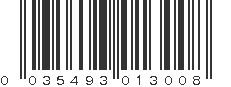 UPC 035493013008