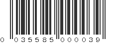 UPC 035585000039