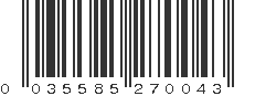 UPC 035585270043