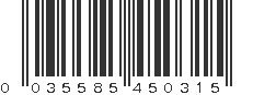 UPC 035585450315