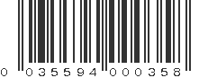 UPC 035594000358