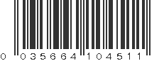 UPC 035664104511