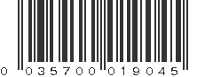 UPC 035700019045