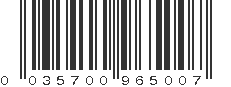 UPC 035700965007