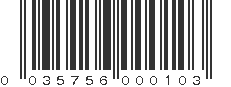 UPC 035756000103