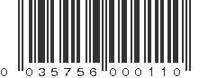 UPC 035756000110