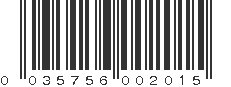 UPC 035756002015