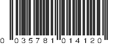 UPC 035781014120