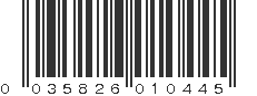 UPC 035826010445