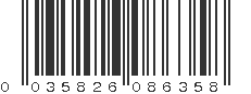 UPC 035826086358