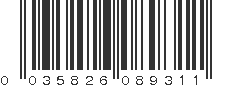 UPC 035826089311