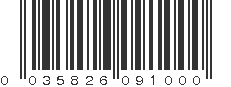 UPC 035826091000