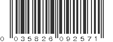 UPC 035826092571