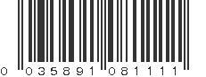 UPC 035891081111