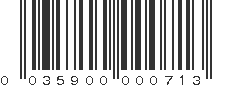 UPC 035900000713