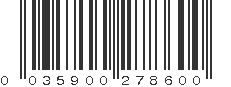 UPC 035900278600