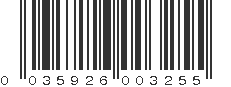 UPC 035926003255