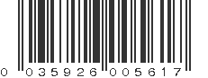 UPC 035926005617