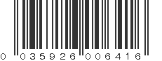 UPC 035926006416