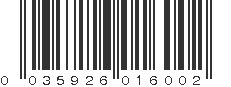 UPC 035926016002