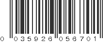 UPC 035926056701