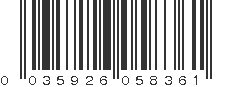 UPC 035926058361