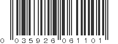 UPC 035926061101