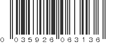 UPC 035926063136