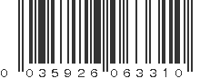 UPC 035926063310