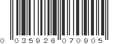 UPC 035926070905