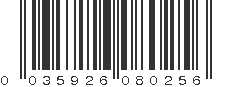 UPC 035926080256