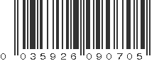 UPC 035926090705