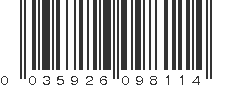 UPC 035926098114