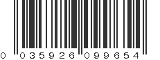 UPC 035926099654