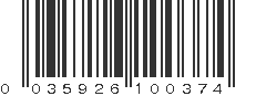 UPC 035926100374