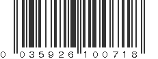 UPC 035926100718