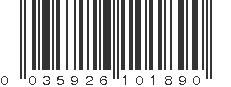 UPC 035926101890