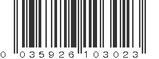 UPC 035926103023