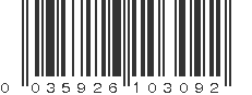 UPC 035926103092